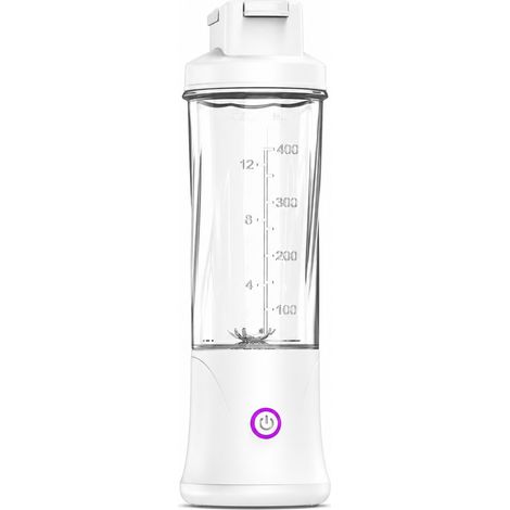 Blender Portable USB-C 400 ml, 7,4 V, 22 Lames, Blanc, pour Smoothies et Jus (1/5)