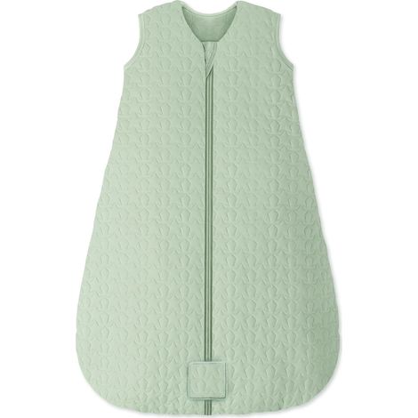 Gigoteuse bébé Hiver 2,5 Tog, Gigoteuse bebe 12-18 Mois de Coton Fille Garcon, Turbulette Hiver, Chaud et Doux, 84 cm Verde (1/5)