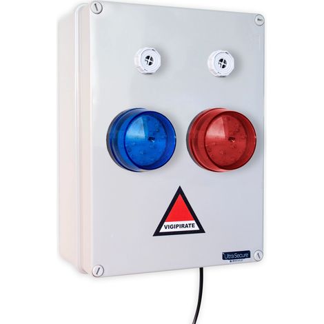 Point d'alertes PPMS additionnel double canal sans fil haute-résistance - 2 flashs + 2 sirènes & Batterie de secours (1/5)