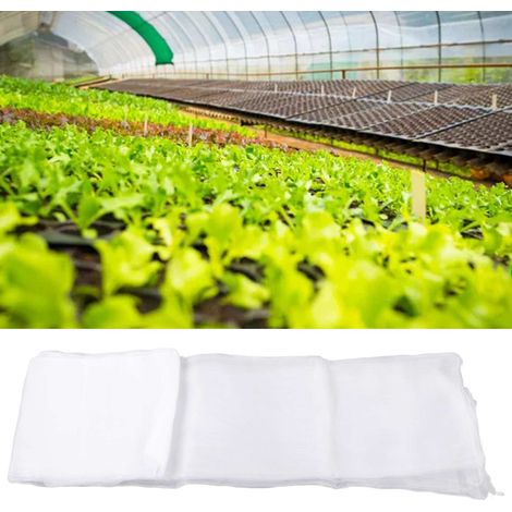 Filet de Protection pour Plantes 3x3m Blanc - Polyéthylène Imperméable Respirant Anti-Oiseaux (1/5)