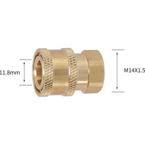 Anschlüsse für Hochdruck-Sprühdüsen, M14-Gewinde, 1/4"-Schnellkupplung, Schlauchverbindungsteile, Anschlüsse für Schaumflaschen (Hauptkopf) (1/5)