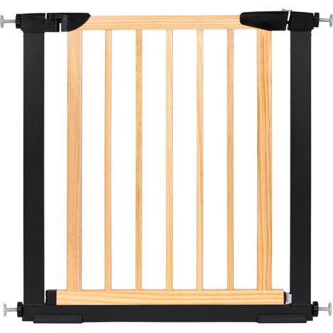 Barrera de seguridad de metal y madera EcoToys para escaleras y puertas de 74-80 cm (5905817006533) (1/5)