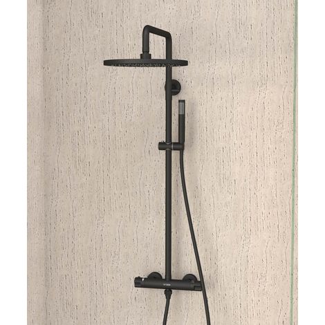 Columna de ducha termostática redonda - Corbeau