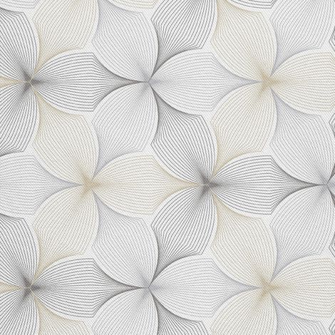 Tela Oxford para decoración de exteriores - Motivo floral geométrico (1/5)