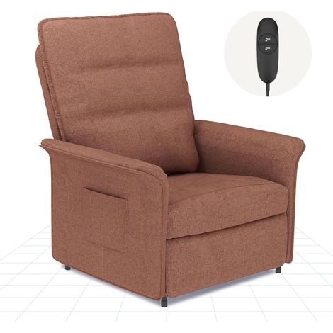 FlexiSpot Fauteuil Relax Inclinable Électrique, Moka
