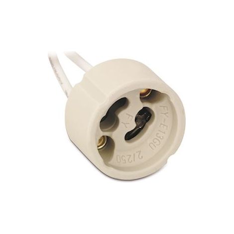 Aurora DA821 Douille stEatite GU10 plus fils 15cm TEFLON (1/2)