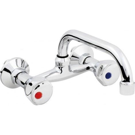 Hydroland Standard B102 rubinetto lavabo a muro cromo