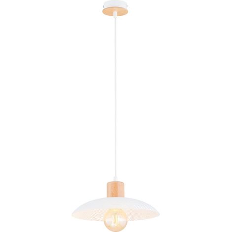 Lampada a Sospensione Kobe, Acciaio verniciato a polvere, Bianco, 30x100x30 cm (1/5)