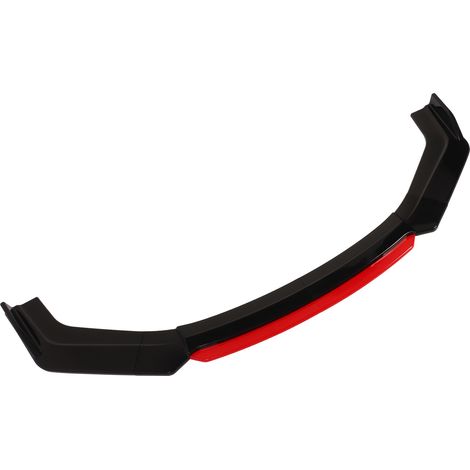 6 Pièces Séparateur de Pare-Choc Avant avec Lèvre Rouge Gloss Noir Diffuseur Spoiler Universel pour Honda Accord Civic (1/5)