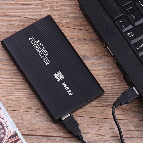 TrAdE Shop Traesio - Box Case Supporto Esterno Per Hard Disk Hdd 2.5 Sata Usb 2.0 Lettore Portatile - (1/5)