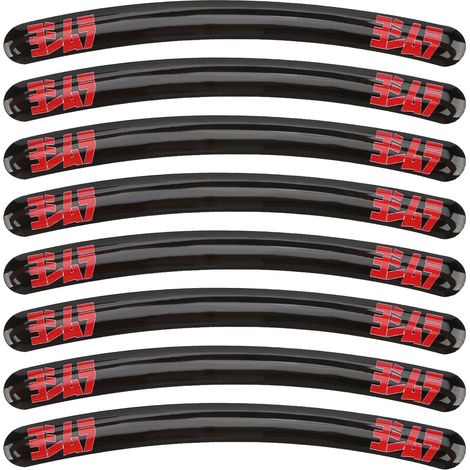8 wasserfeste, reflektierende Felgenaufkleber für Kawasaki Racing Typ 2 Reifen (1/5)