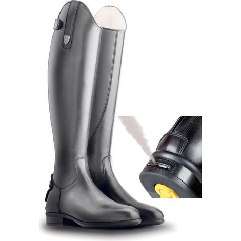 42, Nero 10: Stivale equitazione Tattini TERRIER con tecnologia CLOSE CONTACT con cerniera posteriore