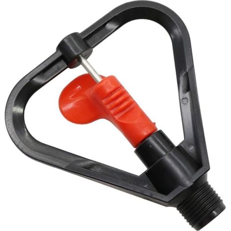 Buse d'arrosage rotative anti-corrosion G1/2 pouce filetage extérieur – Pour système irrigation jardin, couverture large, réglable, métal avec revêtement, durable, économie eau (1/4)