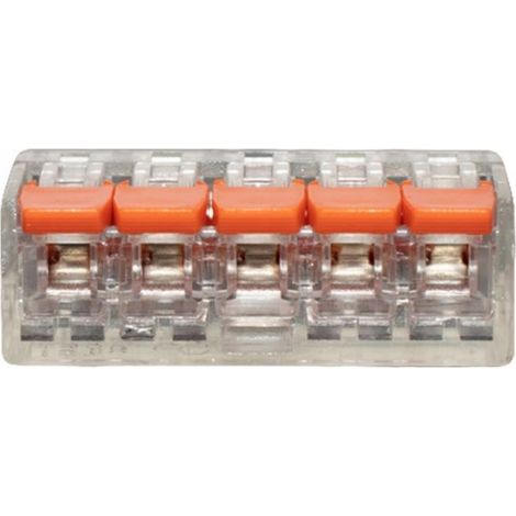 Connecteur rapide - 5 pôles - câble 0,14-4 mm² - connecteur universel - connexion électrique (1/5)