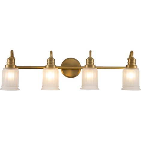 Elstead Quoizel Swell Lampada da parete in ottone spazzolato, IP44 (1/5)