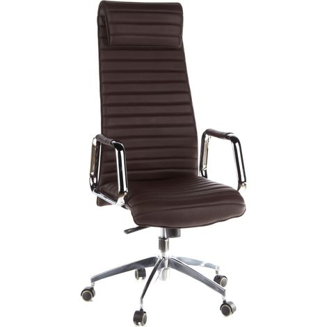Bürostuhl / Chefsessel ASPERA 20  Nappaleder braun hjh OFFICE