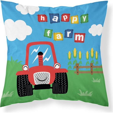 Federa per cuscino per neonato 40x40 Tractor Farm COTONE