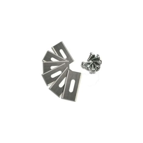 Paquete de 30 cuchillas para cortacésped Husqvarna con doble filo de acero inoxidable, 36,5 x 18,5 x 0,65 mm (1/4)