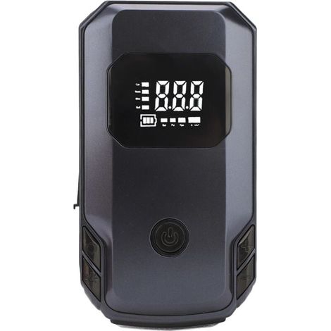 Démarreur de Batterie de Voiture Portable 12 V, Centrale d'alimentation de Secours 150 PSI, Banque de Chargeur ABS 2000 MAh, Pack avec Alimentation de Démarrage, Couleur Noire (1/4)