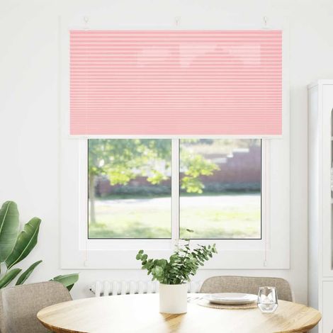 Maison Exclusive - Tenda Plissettata Rosa 115x100 cm Larghezza Tessuto 114,4 cm