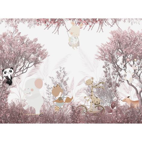 Papier peint panoramique Enfants - Animaux - 130 cm x 96 cm (1/2)