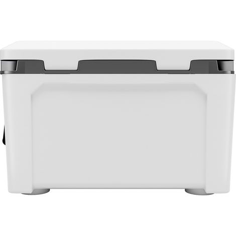 Mophorn Glacière Rigide Isotherme, Réfrigérateur Portable de 26 QT 24,6 L, Sac Isotherme avec Conservation de Glace, équipé de Poignées et Sangles Résistantes, Facile à Transporter, Blanc (1/2)