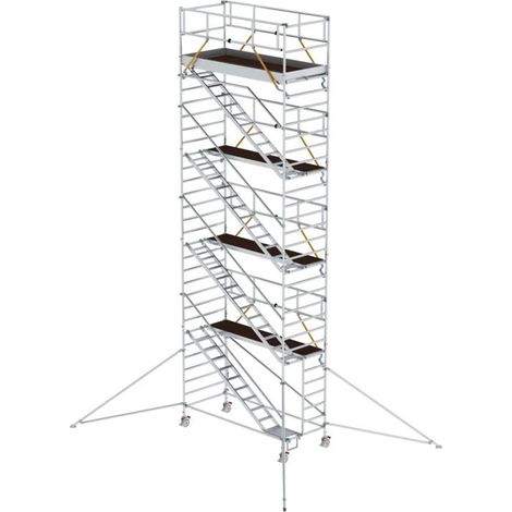 MUNK Rollgerüst SG mit Schrägaufstiegen 1,35x3,00m und Ausleger 10,39m AH
