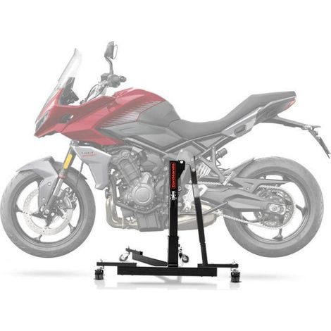 Zentralheber Motorrad - ConStands Power-Evo - Kompatibel mit Triumph Tiger Sport 660 - 300 kg - Schwarz