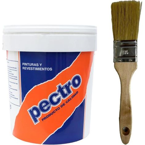Feuchtigkeitsschutzfarbe - PECTRO - 750ml - Weiß - Matt-Finish - Inklusive Pinsel