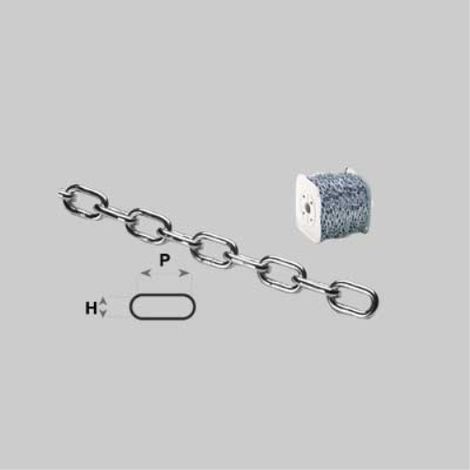 Catena genovese su bobina n°28 (8,8 mm) - pxh 37,5x15,9 - bobina 15 mt CATENIFICIO RIGAMONTI (1/2)