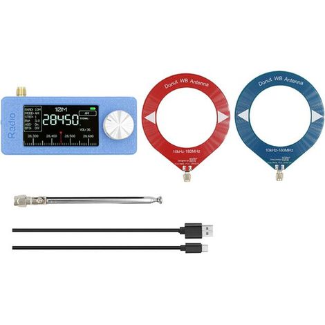 Radio de bolsillo USB SI4732 de banda completa 10kHz-180MHz AM FM con antena. (1/2)