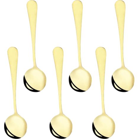 Cuillère À Soupe - En Acier Inoxydable - Lot De 6 Pièces - Pour Cuisine Familiale Et Professionnelle (1/5)