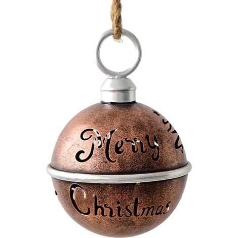 Clochette de Noël décorative, clochette rustique en fer forgé, décoration à suspendre pour sapin de Noël ou porte (1/5)