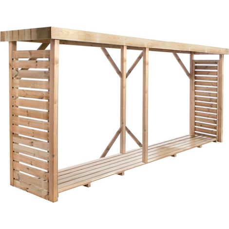 ABRI BUCHES BOIS XXL 320X89X183CM