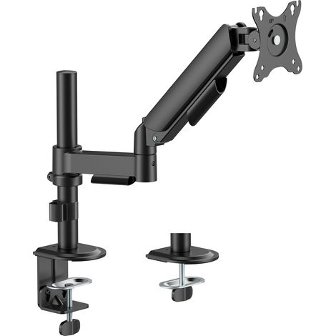 Support écran PC à ressort mécanique 1 écran PC 17"-32", avec mât (1/3)