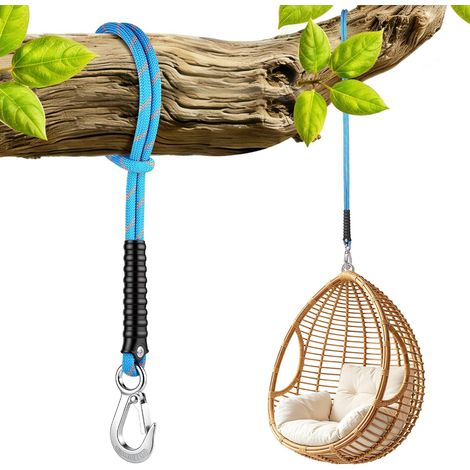 Corde de Fixation pour Balançoire 60cm, Jusqu'à 440lbs, Bleu-1 Pièce (1/5)