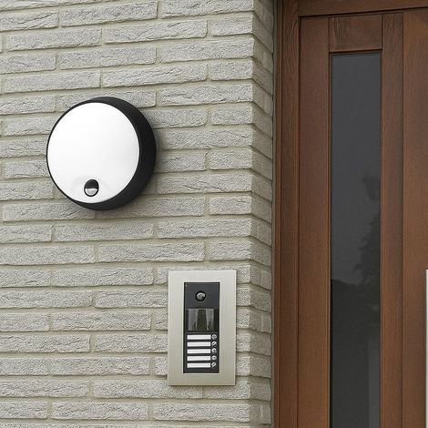 Plafonnier LED extérieur rond avec capteur PIR - 20W - CCT -