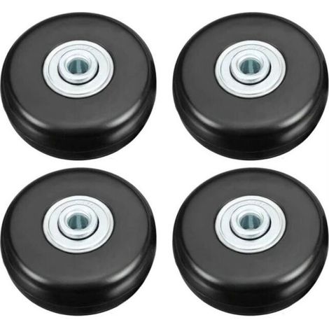 4PCS 50mm Suitcase Caster, Luggage Suitcase Repair Caster Heavy Duty Mute Rubber Universal Swivel Wheel Replacement Transport Replace Caster for Suitcase/Luggage/Backpack/Travel (1/5)