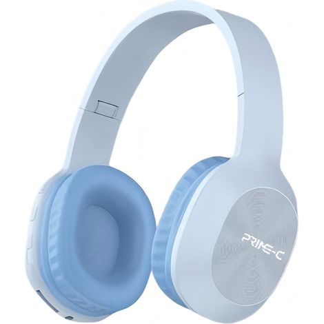 Fones de ouvido Bluetooth supra-auriculares, dobráveis, com cancelamento de ruído e Bluetooth 5.4 - Azul.