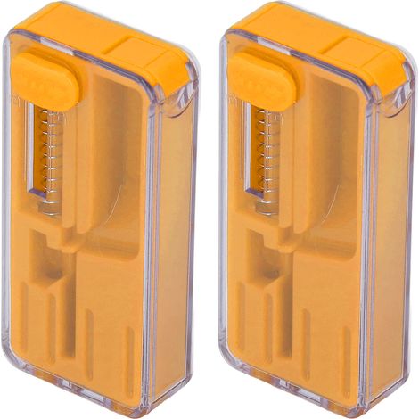 Lot de 2 poussoirs à billes explosives pour cigarettes, menthe poivrée, boîte de poussoirs, outils pour fumeurs DIY, orange