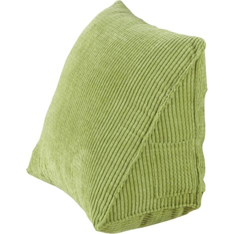 Oreiller triangulaire de lecture confortable, avec poche zippée, traversin compensé, petit coussin de soutien du dos, pour le bureau, la maison, le lit, le canapé (1/5)