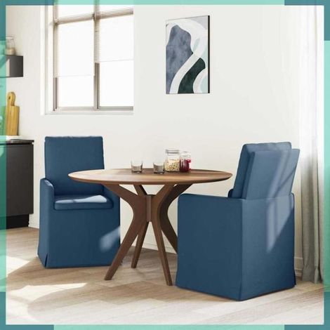 Chaises de salle à manger - 42017924 - Bleu - Tissu - Ergonomique (1/5)