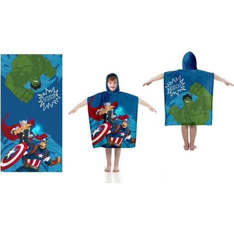 Poncho toalla Los Vengadores Avengers Marvel algodon