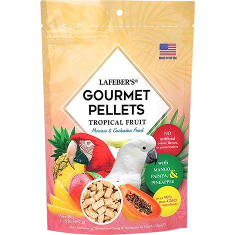 Lafeber Gourmet Pellets - Frutta Tropicale - Ara e Cacatua - Alimento bilanciato: granuli di frutta per AR e KAKADU 567 g (1/5)