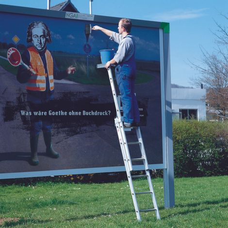 Euroline Premium 329 Plakatleiter 3x7 Sprossen