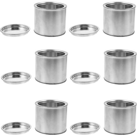 Pots de Rangement pour Peinture Pratiques et Résistants Rond Lot de 6 0,5l Transport à Domicile (1/5)