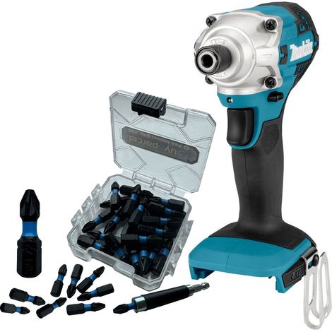 Makita DTD156Z 18v Impact Driver LXT Compact Variable Speed + 25pc Torsion Set (1/5)
