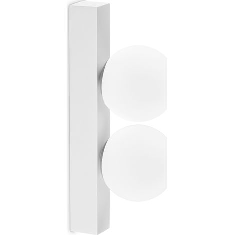 Applique Da Parete Contemporanea Ping Pong Metallo Bianco Led 6W 3000K Ip20