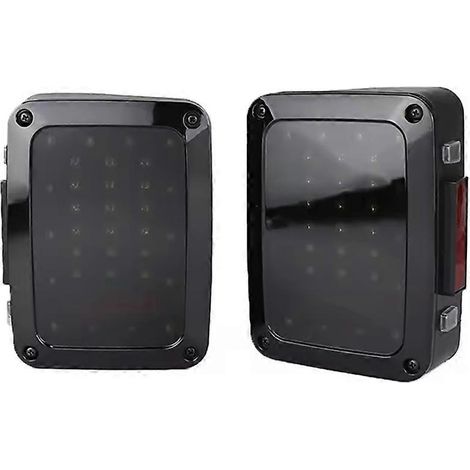 Compatible avec les modèles Wrangler JK deux portes/quatre portes européens 2007-2017, feux arrière à 40 LED, indice de protection IP67, avec clignotants arrière et feux de freinage. (1/5)