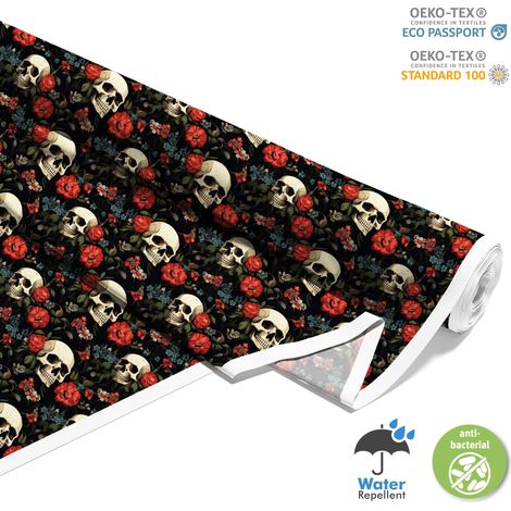 TESSUTI DECORATIVI PER ESTERNI OXFORD - Motivo Teschio I DX4311 (1/5)